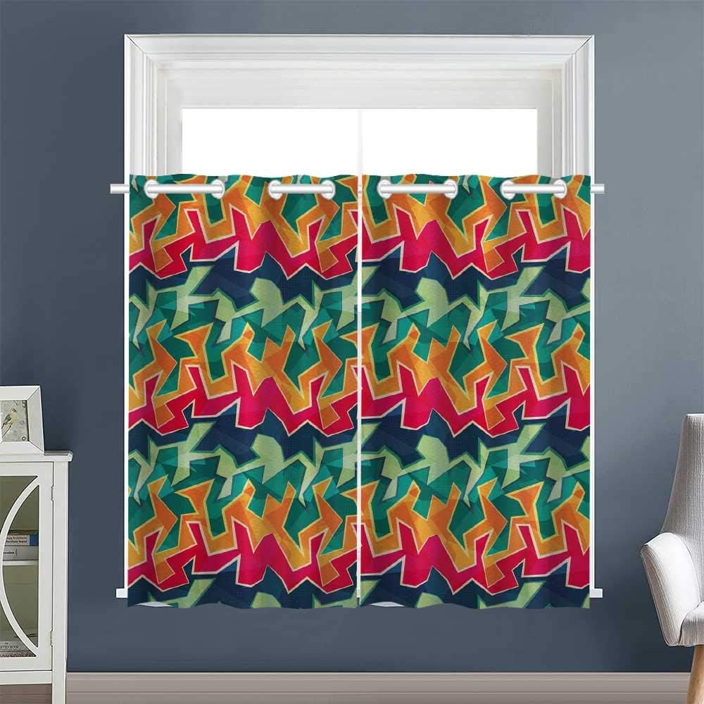 Linhomedecor Room/Bedroom Crazy Funky Graffiti Grommets