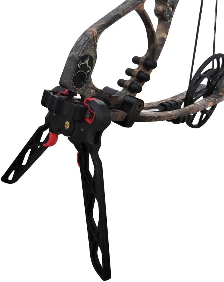 DDMARK Outdoor Archery Folding Compound Bow Kick Stand Holder Hunting Bow Rack Support, 22cm