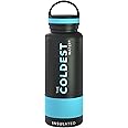 Coldest Insulated Water Bottle with Handle Lid | Leak Proof, Insulated Modern Stainless Steel, Triple Walled, Sport Thermos Bottles, Metal Flask | 32oz