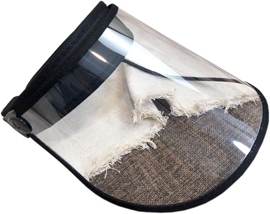 SDBRKYH Protective Face Mask, Anti-Fog Hat Transparent Isolation Dust Mask Sun Hat Anti-Saliva Protection Hat Suitable for 5 Years Old And Above