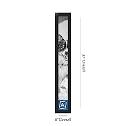 ArtToFrames 4x35 Inch Black Picture Frame, This