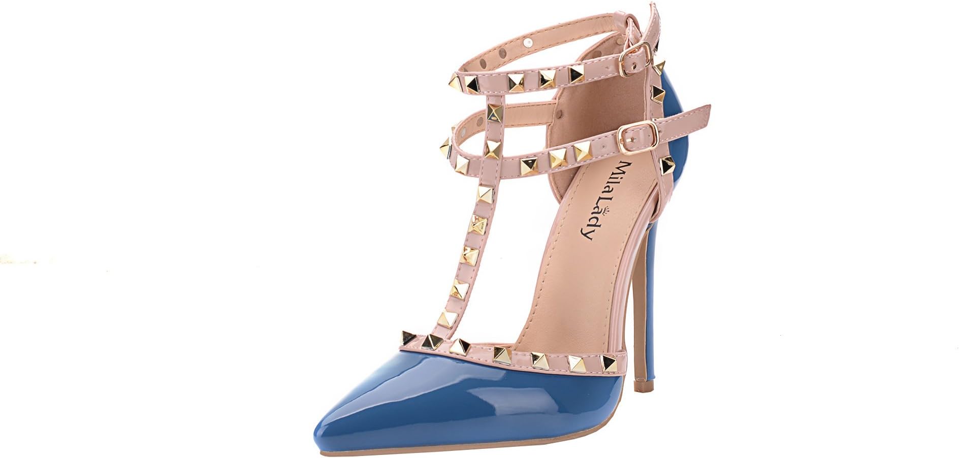 Mila Lady Erin 08 Womens Block Chunky Heel Sandals Dress Shoes