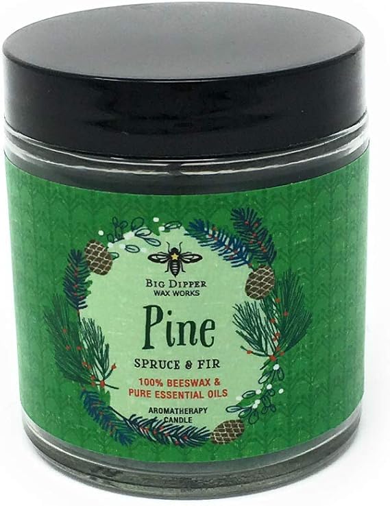 Amazon.com: Big Dipper Wax Works, Apothecary Glass Pine 3  