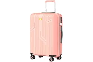 MGOB Carry on Luggage 22 X 14 X 9 Airline Approved Suitcase with Spinner wheels,20 Inch Travel Suitcase Lightweight with TSA Lock Hardside Luggage Airline Approved Carry on Suitcase(Sakura pink)