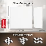 TONOR 18 Pack 30x30cm Self-Adhesive Acoustic Panels White 0.9 NRC view 6