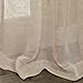 Half Price Drapes SHLNCH-J0106-108 Linen Sheer Curtain, Open Weave Natural