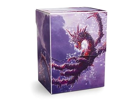 Arcane Tinmen ApS ART31629 Dragon Shield: Deck Shell Clear Purple-Drache Racan limitiert, Mehrfarbig