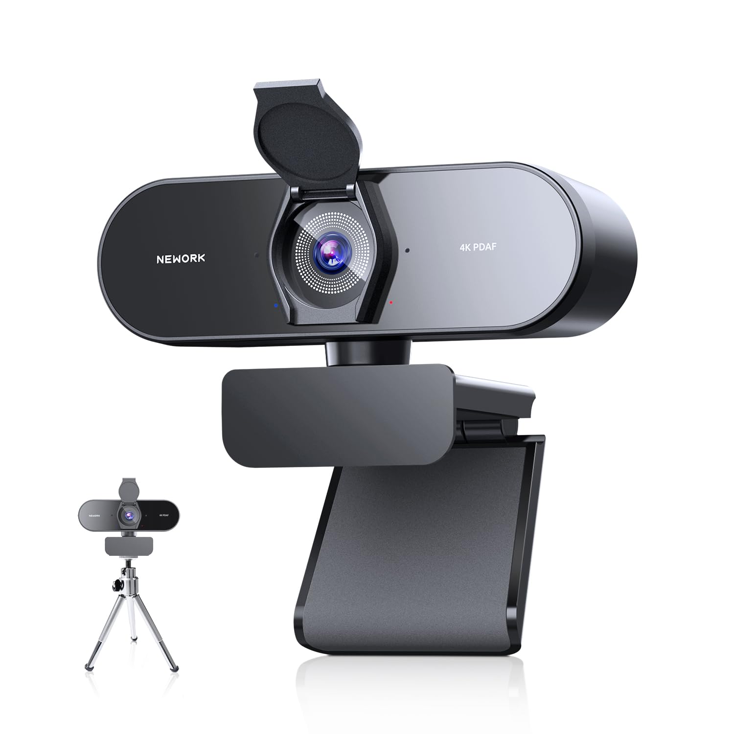 Photo 1 of NEWORK 4K Webcam with Sony Sensor, PDAF Autofocus, 1080P@60FPS, 2 Noise Reduction Mics, Auto Light Correction, USB Plug&Play, Privacy Cover, 79°FOV, Streaming Camera for PC, Mac, Laptop, Video Calls