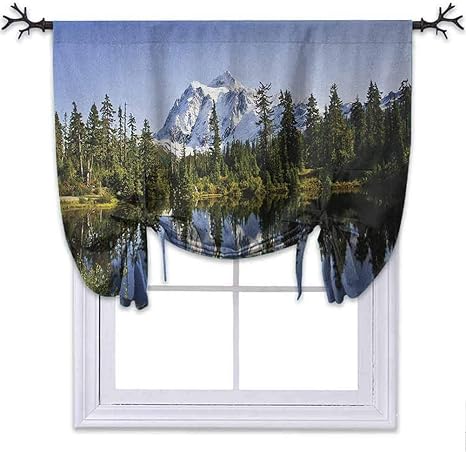 YUAZHOQI - Cenefa de globo, diseño de árboles de otoño y paisaje nevado