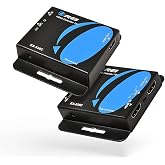 OREI HDMI to Ethernet 4K Extender 230ft - Loop Out, One-Way IR PoC HDCP 1.4 | HDMI to Cat6 Converter, 4K HDMI Extender &ndash; EDID management, Deep Color, LPCM 7.1 audio, Cat5e/CAT6/CAT7 compatible