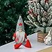 XmasExp 2ct Handmade Swedish Tomte Christmas Gnome Ornaments Set,Elf Santa Scandinavian Plush Sitting Long Hat Doll Home Decor Collectible Nisse Dolls Table Ornament