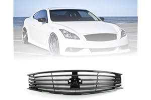 SOSEGA Front Bumper Grill Grille Glossy Black for Infiniti G37 2 Door Coupe 2008-2013/Q60 2 Door Coupe 2014-2015