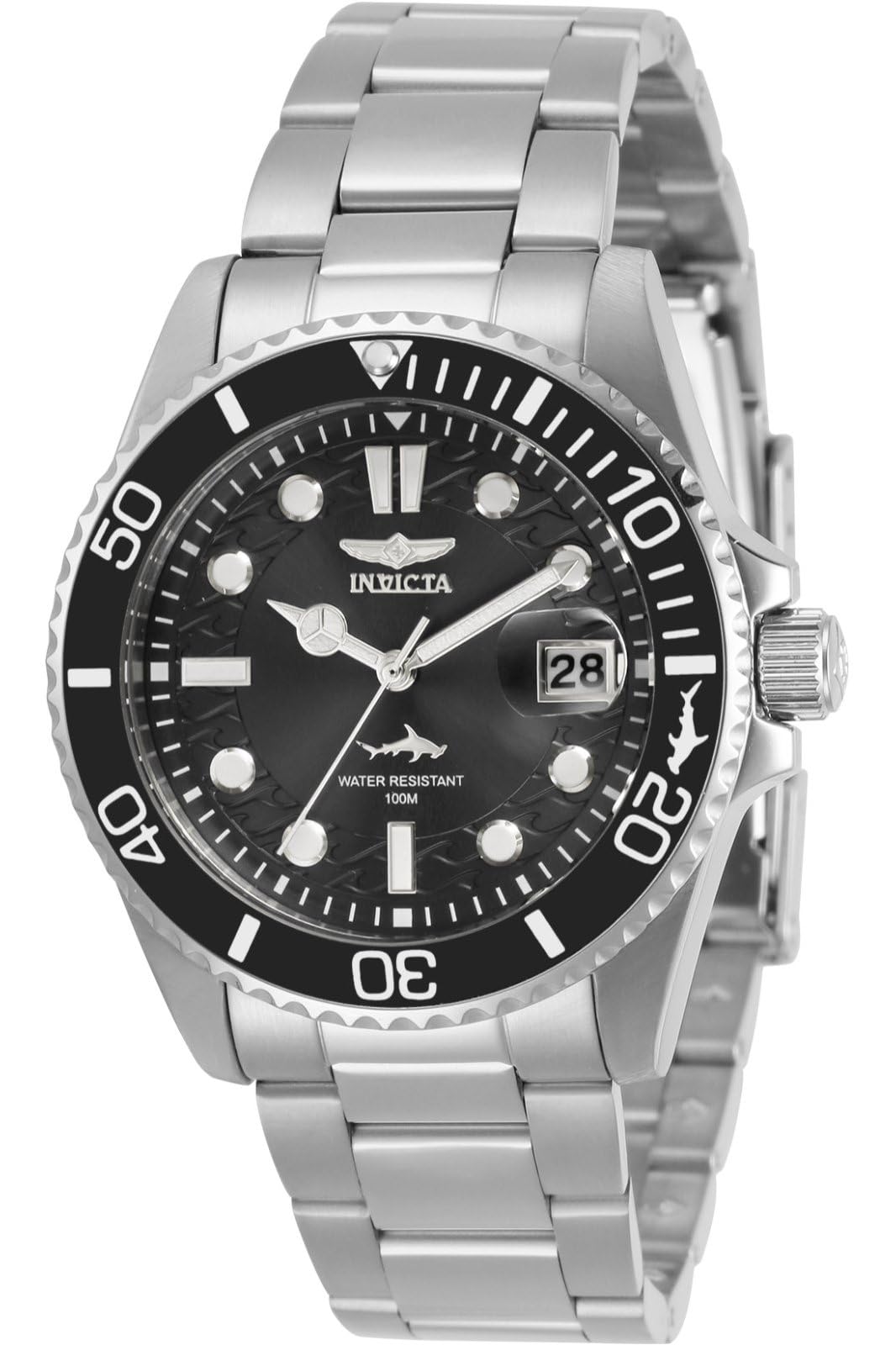 INVICTA Women's Pro Diver Quartz Watch, Silver, 30479, Silver, Diver,Quartz Watch