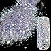 Spirit Clear Sequins Dust DIY Nail Art Glitter Gem Nail Designs Supplies Light Purple Acrylic UV Mix Size Glitter Powder 285
