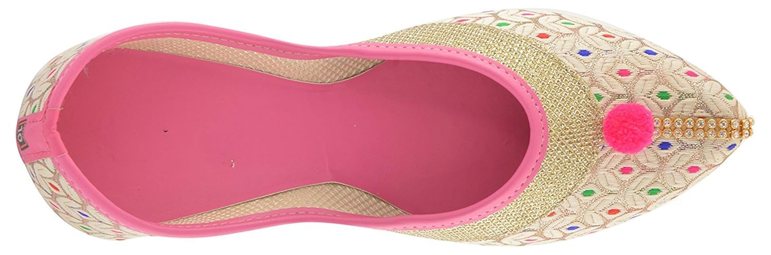 babes women's rajasthani synthetic shoes