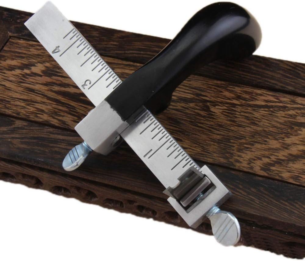 Professional Leather Strap Cutter Hand Cutting Tool Draw Gauge Leathercraft Strip Belt DIY Hand Cutting Leather Tools with Blades - Image 5