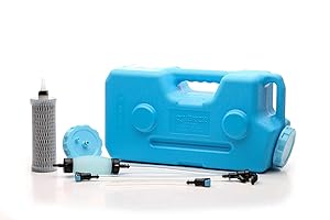 AquaBrick Portable Water Purification System, Filter & Storage, Camping, Emergency Preparedness, Survival, Purifies Tap Water for Everyday Use, Removes Virus, Bacteria, Protozoan, Lead by Sagan Life