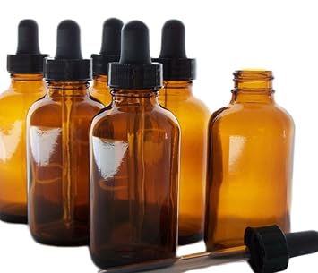 Download Amazon Com Qinlee 6 Pcs Amber Brown Glass Bottles With Dropper Pipettes Empty Silicone Bulb Aromatherapy Bottle Refillable Container Perfume Makeup Essential Oil Bottle 50ml Beauty