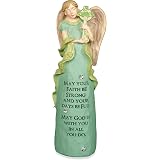 AngelStar Faith-Stift Mit Karabiner – 1 1/4 Zoll, Kugelschreiber Mit Blauer Tinte & Strass-Dekor