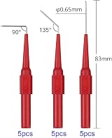 RUNCCI-YUN 20pcs Back Probe Kit with 5 Colors Probes Banana Plug Alligator Clip view 2