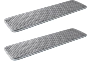 Bench Cushions, 2-Pack 30x180cm Bench Pad Cushion with Non-Slip Base, Thick Comfortable Seat Cushions for Indoor Outdoor, Gre