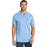 U.S. Polo Assn. Men's Solid Short Sleeve Interlock Polo Shirt, Golf Shirts for Men, Business Casual Polos
