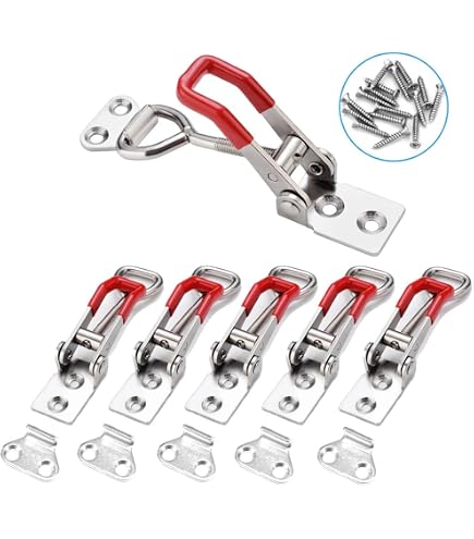 2PCS Stainless Steel 90 Degree Tool Box Latches - Door Hood Locks For Cabinet, Trunk, Trailer