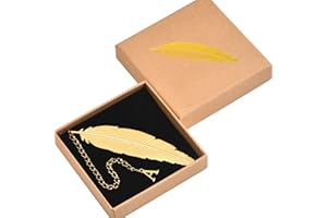 KSF 26 Letters Personalized Metal Feather Bookmarks, Birthday Gifts Unique Cute Initial Book Mark Teacher Appreciation Gifts Christmas Stocking Stuffers for Women Readers Book Lovers Friend Coworkers (A)