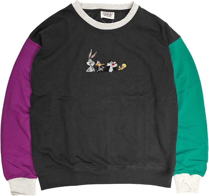 Amazon ルーニー テューンズ スウェット Looney Tunes イラスト 刺繍 クルーネック トレーナー スエット 裏毛 キャラクター ユニセックス クレイジー Lサイズ トレーナー パーカー 通販 Amazon ルーニー テューンズ スウェット Looney Tunes イラスト 刺繍 クルーネック トレーナー スエット 裏毛 キャラクター ユニセックス クレイジー Lサイズ トレーナー パーカー 通販