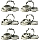 Mason Jar Replacement Rings or Durable & Rustproof Tinplate Metal Bands/Rings for Mason Jar,Canning Jars,Storage (Set of 24 R