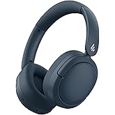 Edifier V80 Hybrid Active Noise Cancelling Headphones, True Wireless Over Ear Bluetooth Headset with 45H Playtime Hi-Res Audio Fast Charging Multipoint Connection for Travel Home Office (Navy)