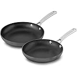 Calphalon 2 Piece Classic Nonstick Frying Pan Set, Grey