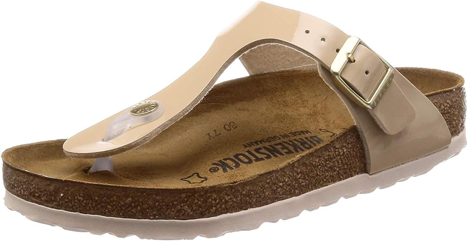 Birkenstock Gizeh, Womens-Adults' Sandals, Tango Red Lack, 40 EU
