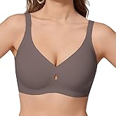 COCOMARTS Jelly Bras for Women No Underwire Seamless Push Up Bra Full Support Comfort Bralettes Wireless Plunge Everyday Bra