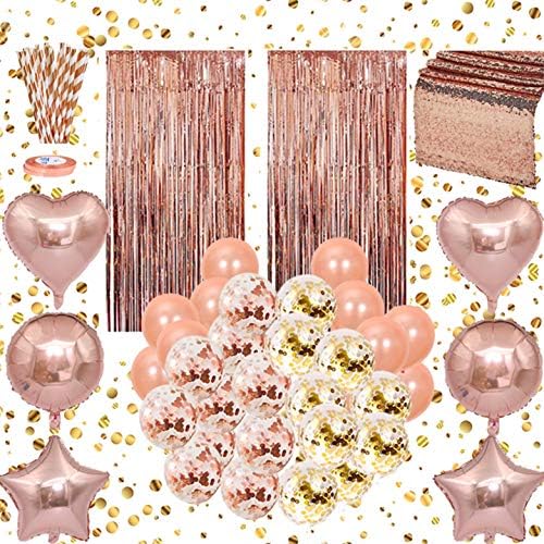 Rose Gold Party Decorations Set Wedding decorations (92 PCS) Rose