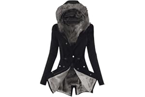 Aboser Winter Coats for Women Plus Size Parkas Outwear with Hooded Collar Padded Zip Up Jackets Thick Warm Puffer Down
