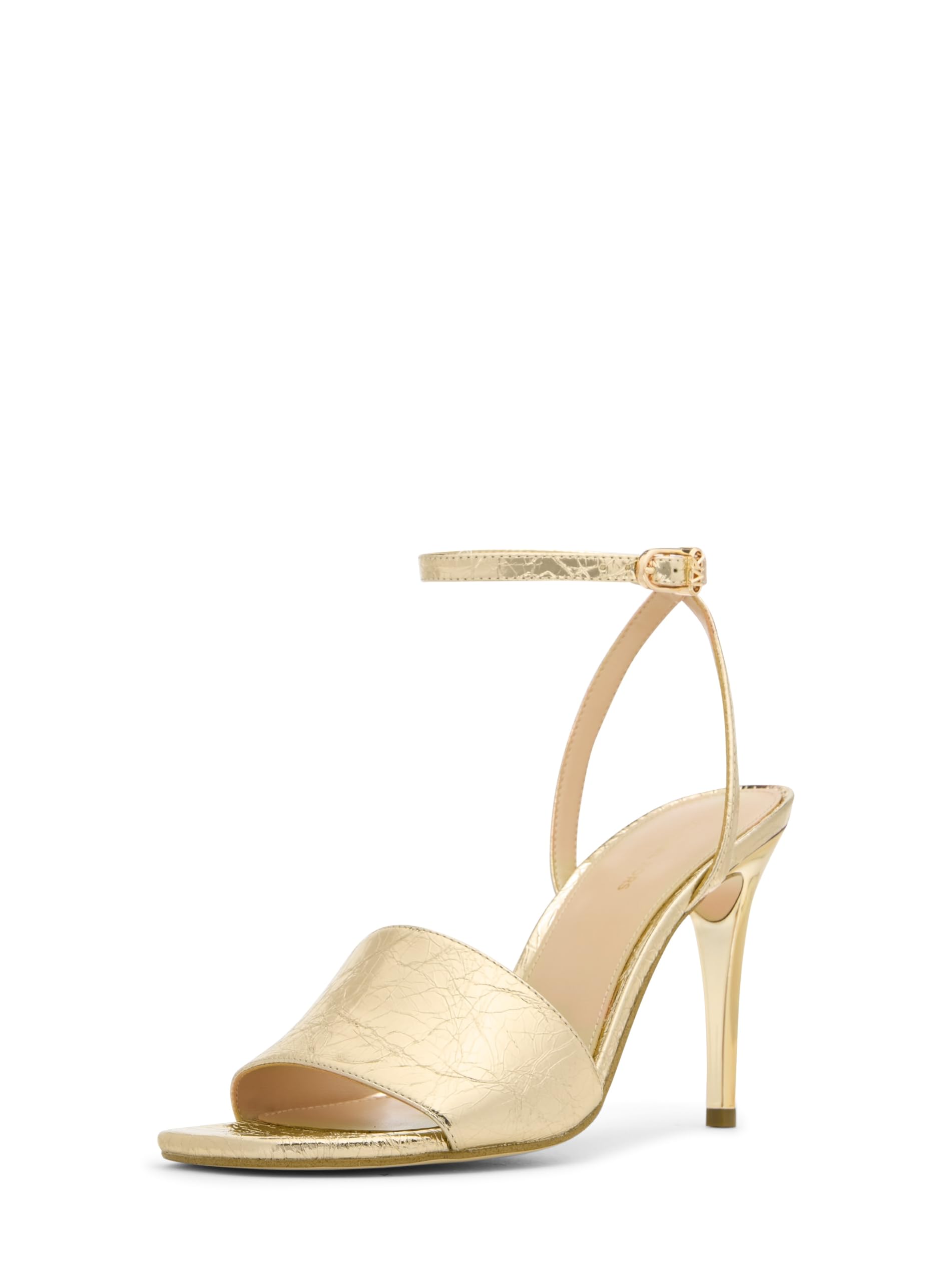 Michael Kors Women’s Elyse Heeled Sandal, Pale Gold, 8