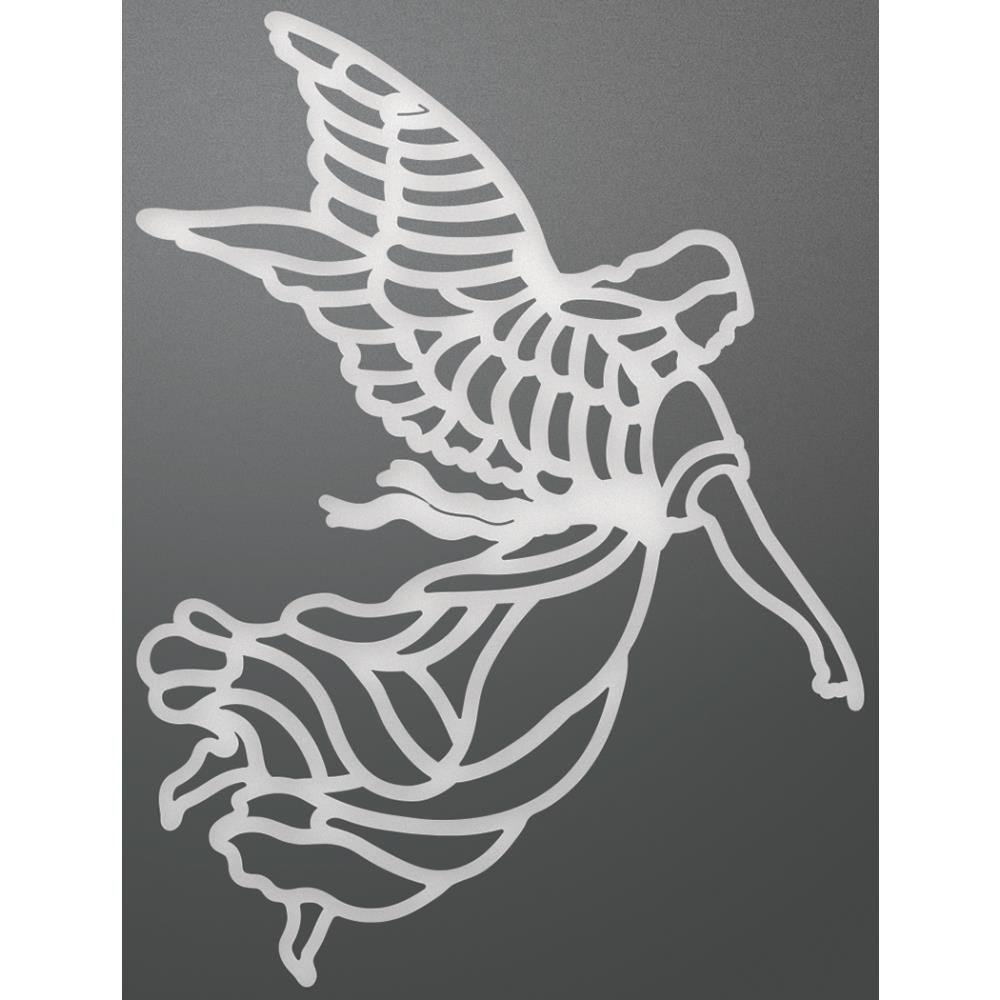 Ultimate Crafts Angel Decorative Die, Metal, Black, 22.8 x 10 x 0.7 cm