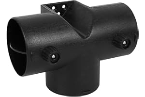 Copgge Diesel Heater Duct Connector Parking Heater Pipe Hose Ducting Vent Connector with Adjustable Valve Flap for Eberspacher Webasto Diesel Heater, for Chinese Diesel Heater 5KW 8KW (T Piece 75MM)