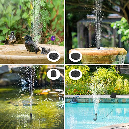 omitium-Fuente-Solar-para-Estanque-Bomba-de-Agua-para-jardin-Bomba-Solar-con-Panel-Solar-monocristalino-de-12-W-para-Estanque-de-pajaros-Peces-Estanque-pequeno-4-Estilos-de-Fuentes