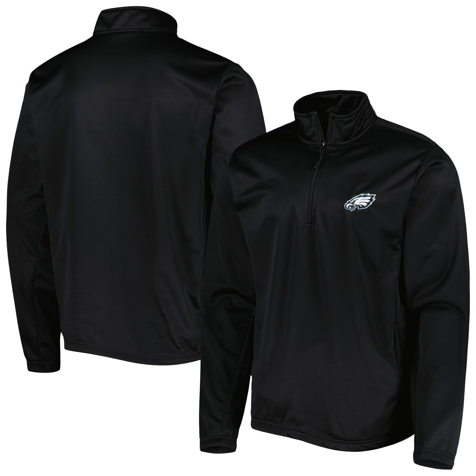 Dunbrooke Men's Black Philadelphia Eagles All-Star Tech Quarter-Zip Top Image