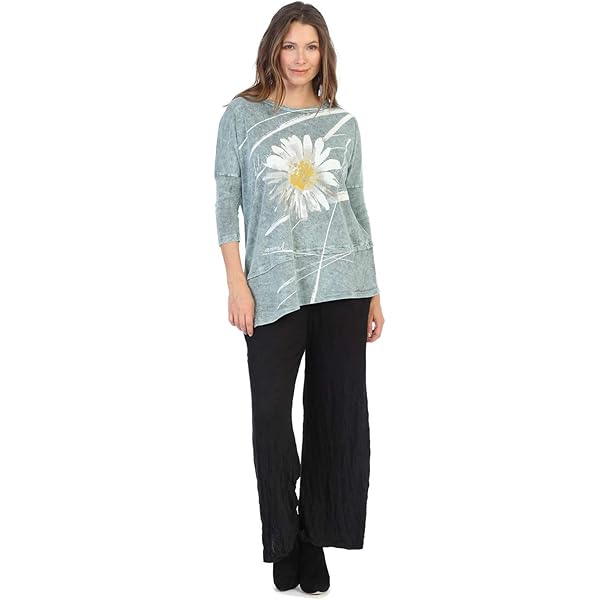 SAGEFINDS Everyday Pintuck Knit Tunic | Casual Flare Blouse