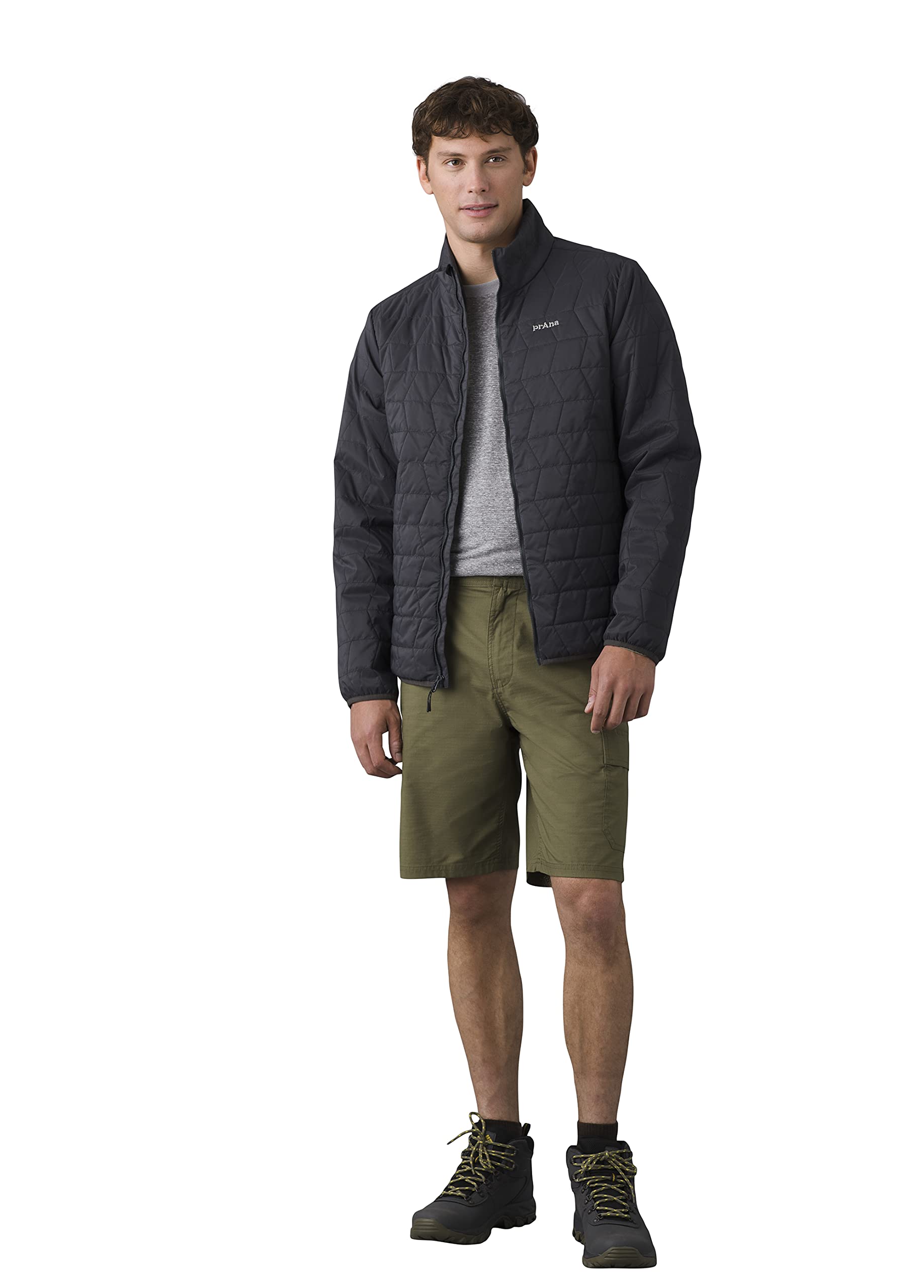 prAna Men’s Standard Double Peak Short, Cargo Green, 38W x 10L