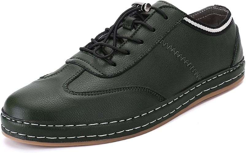 Amazon トップワン カジュアルシューズ メンズ 靴 レースアップ 革 スニーカー 通勤用 旅行 通気性 ソフト スニーカー