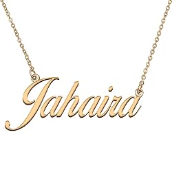 HUAN XUN Customized Custom Simple Any Name Necklace