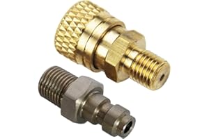 UP100® PCP Airforce Paintball Stainless Steel Double End Male Plug with Quick Disconnect M10 Female Coupler Connector and Other Hose Combination