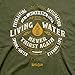 Living Water Never Thirst Again Christian T-Shirt (Large), Green