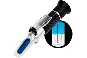 V·RESOURCING Beer Wort Refractometer,V-Resourcing Brix/Specific Gravity Refractometer for Beer Brewing, Dual Scale(Brix 0-32%, SG Wort 1.000-1.130)