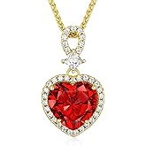 KRZ Heart Necklace for Women, 925 Sterling Silver with Gold Plated Jewelry for Wife Anniversary Christmas Birthday Gifts for Wife Girlfriend Mom Her, Valentines Mothers Day Present