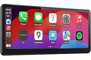 2025 Fully Laminated Screen CarpodGo T3 Pro Portable 60fps Wireless Carplay Android Auto,8.9 Inch 1920 * 720 IPS Touch Screen